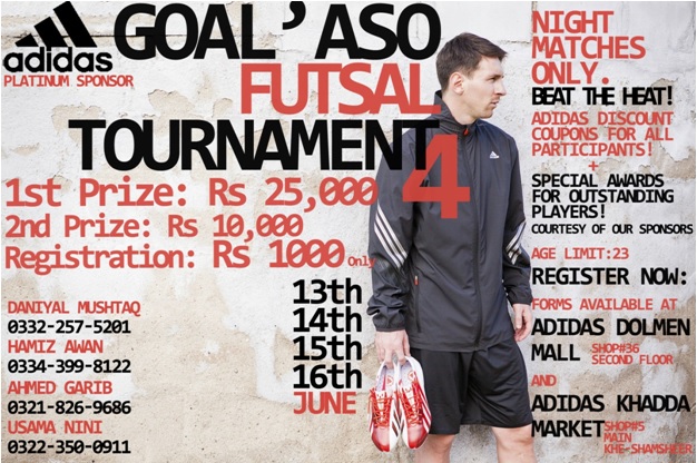 Goal’aso Futsal Tournament 4 set to rock Karachi