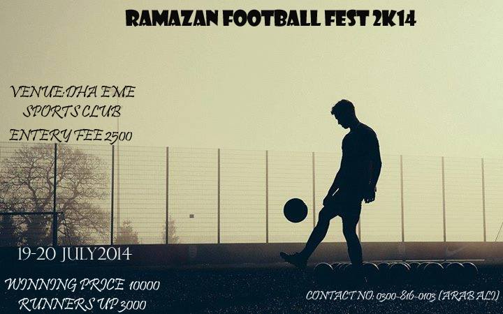 EME Ramadan Football Tournament set to start from 19th July