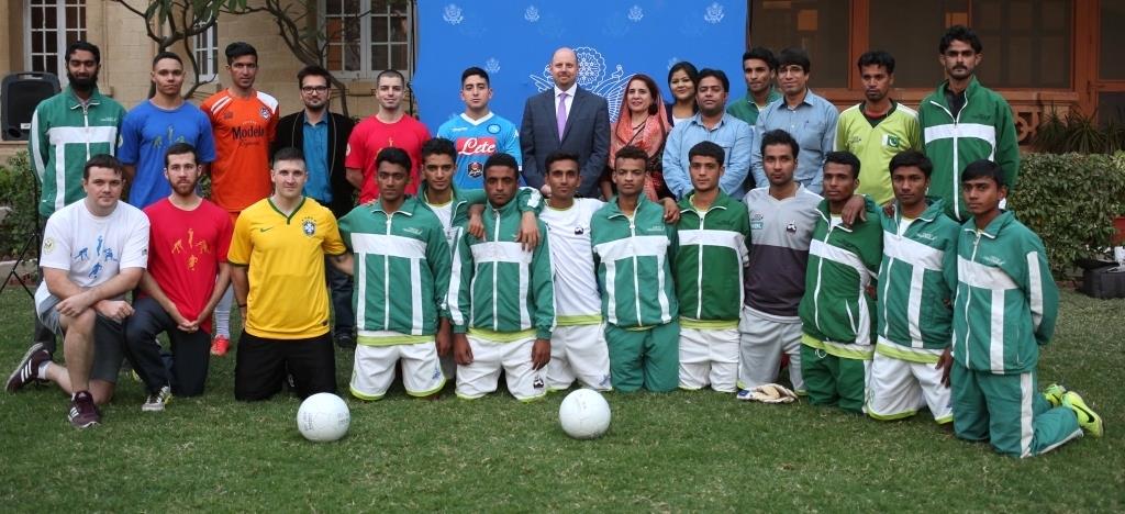 U.S. Consulate Karachi hosts youth football clinic