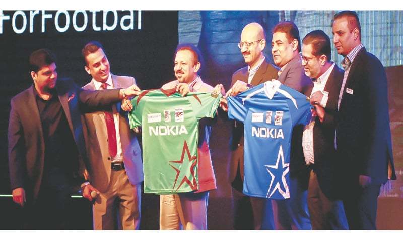 Trophy, kits for grand exhibition soccer matches unveiled [Dawn]