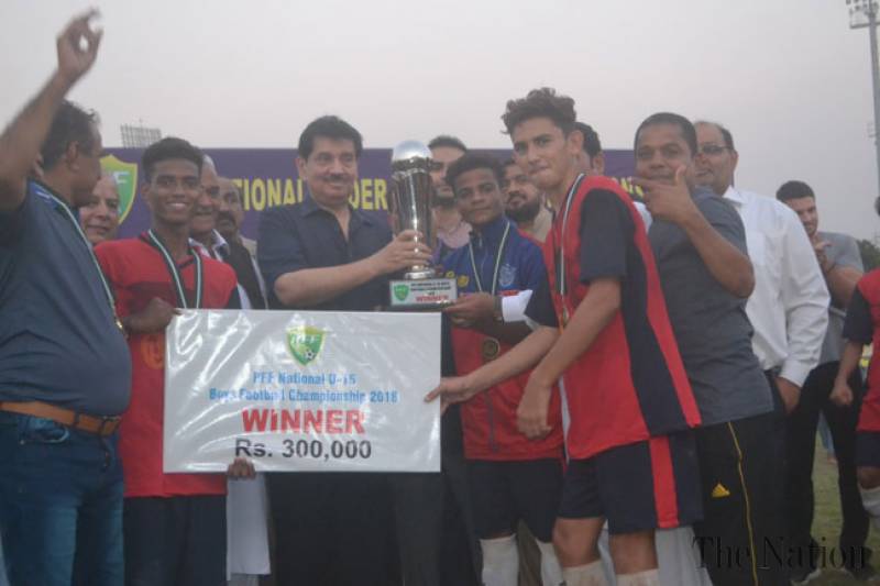 Sindh annex National Under-15 football trophy [The Nation]