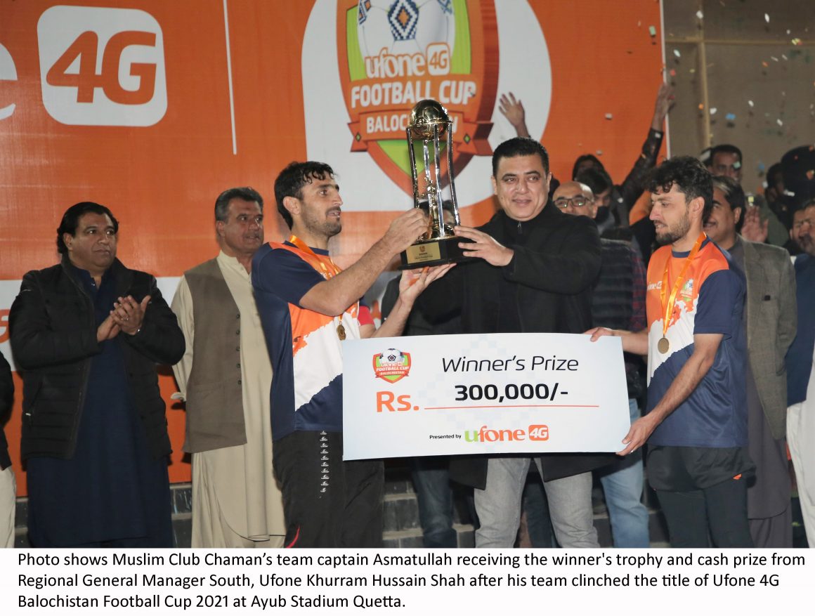 Muslim FC win Ufone 4G Cup Balochistan