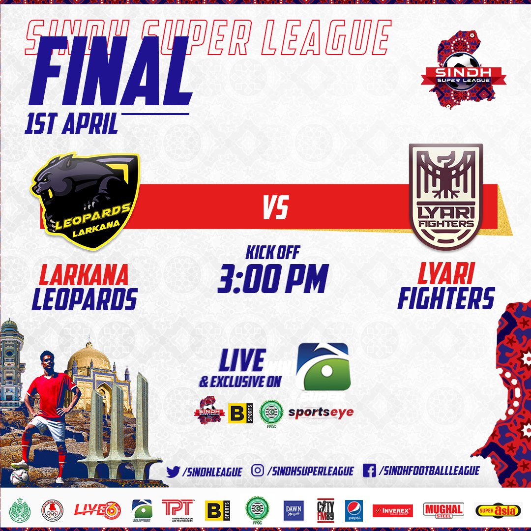 Lyari Fighters, Larkana Leopards in SSL final [The News]