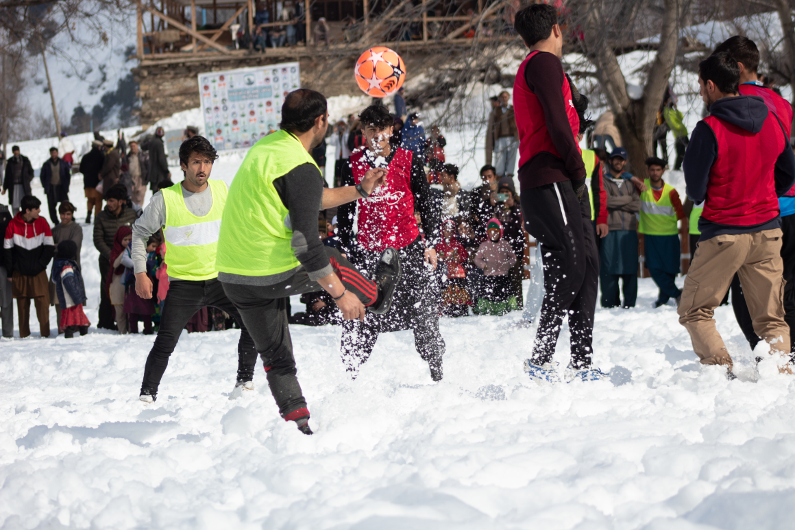 Snow Football Match held in Kalash Valley