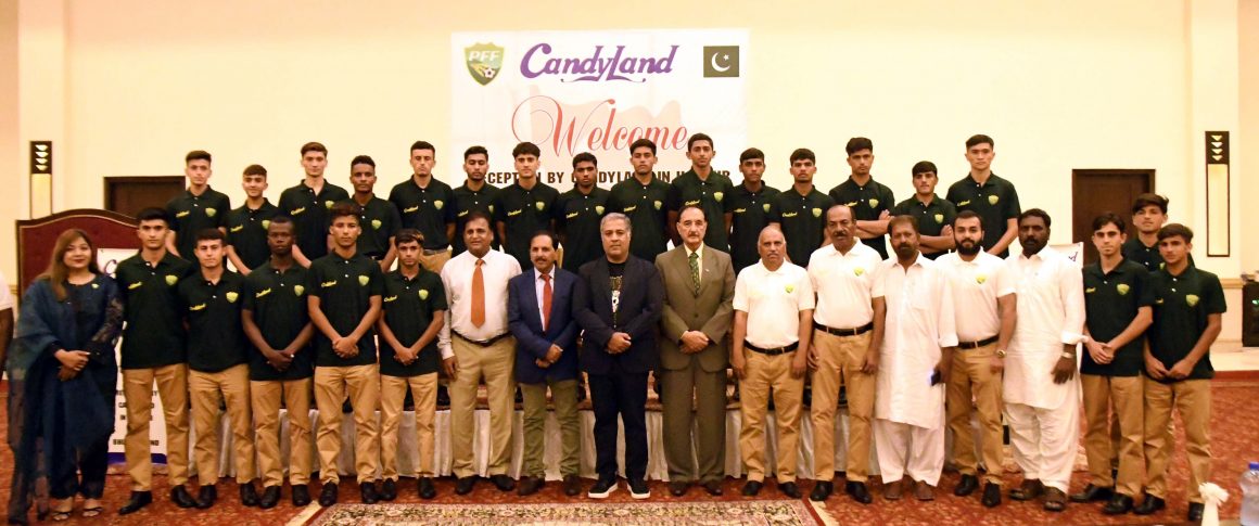 Bhutan-bound Pakistan U-16 football team honoured by Candyland [The Nation]