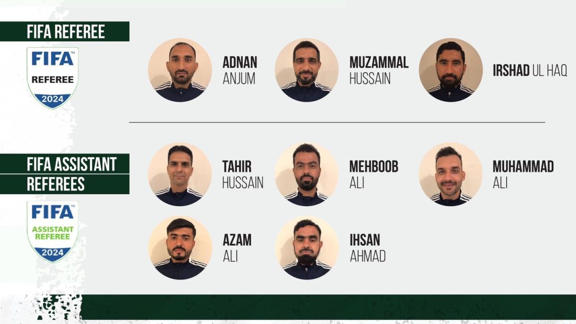 Eight Pakistanis in FIFA Referees List 2024