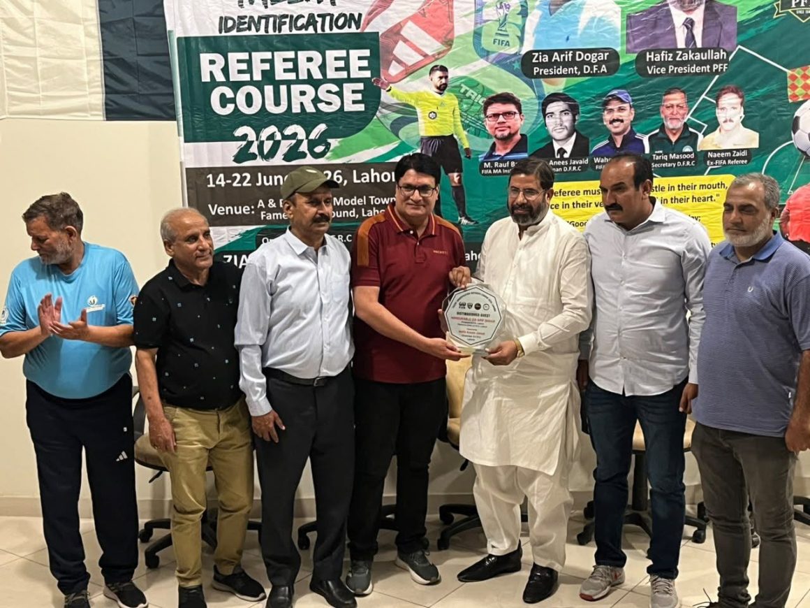 20 referees complete PFF Coaching Course in Lahore [The Nation]
